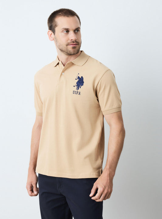 U.S Polo polera pique Manga corta Big logo Men’s