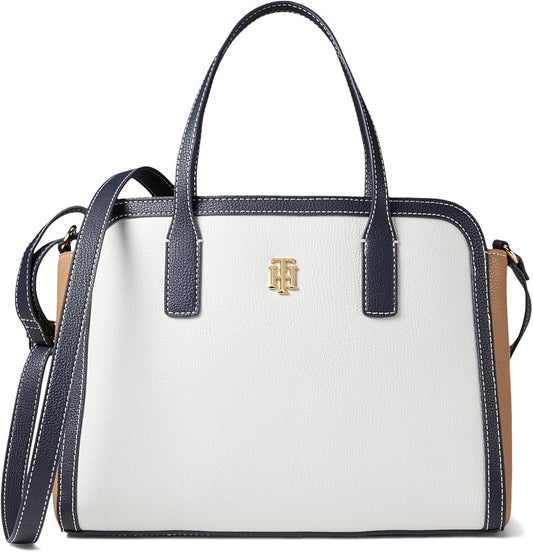 Tommy Hilfiger Liv II Convertible Satchel Color-Block Pebble
