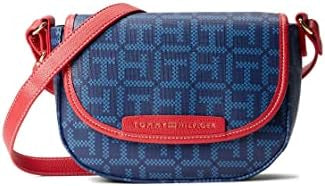 Tommy Hilfiger Diana II Large Flap Crossbody Coated Square Monogram