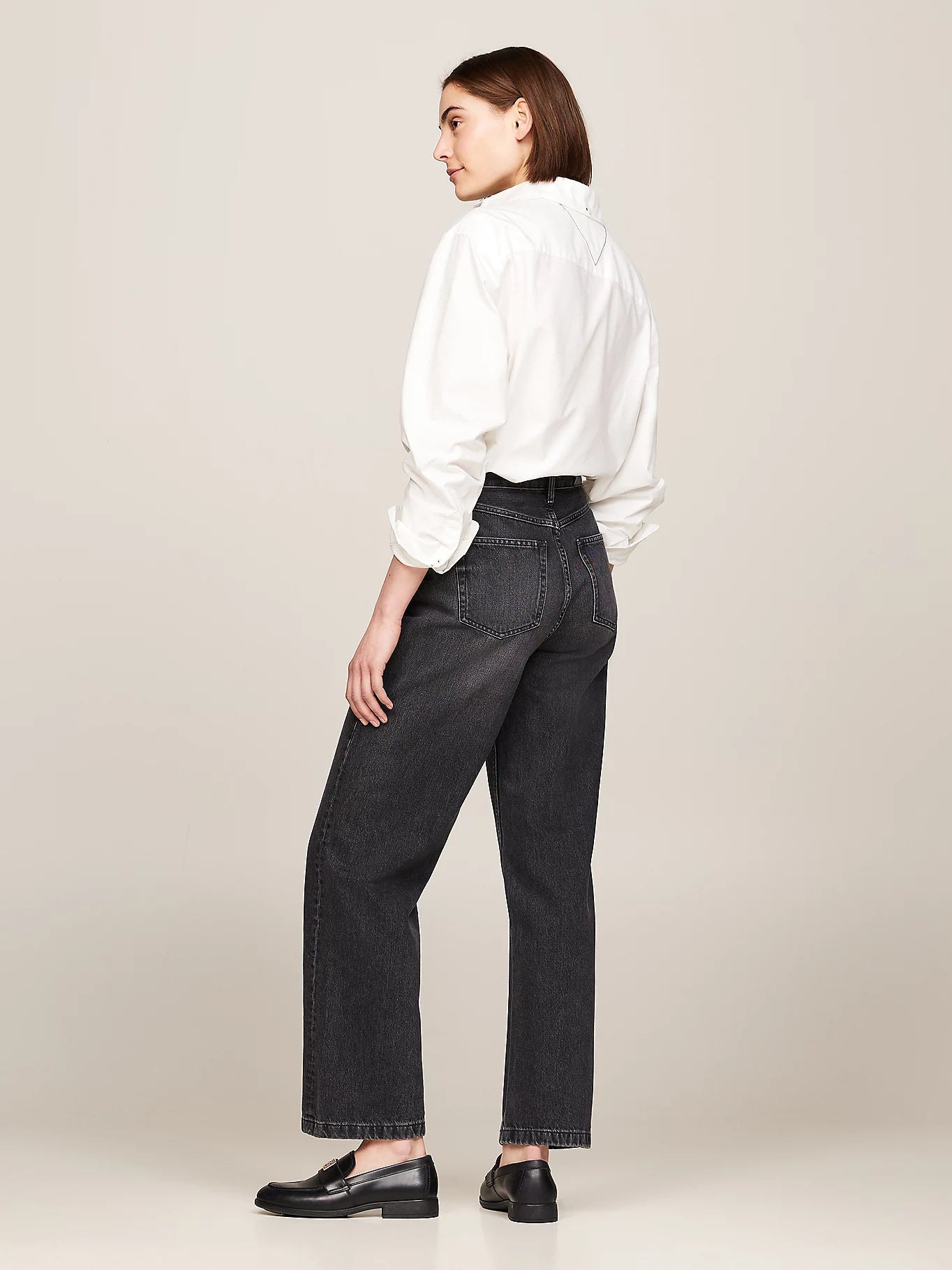 Tommy Hilfiger Jean droit décontracté taille haute Women’s