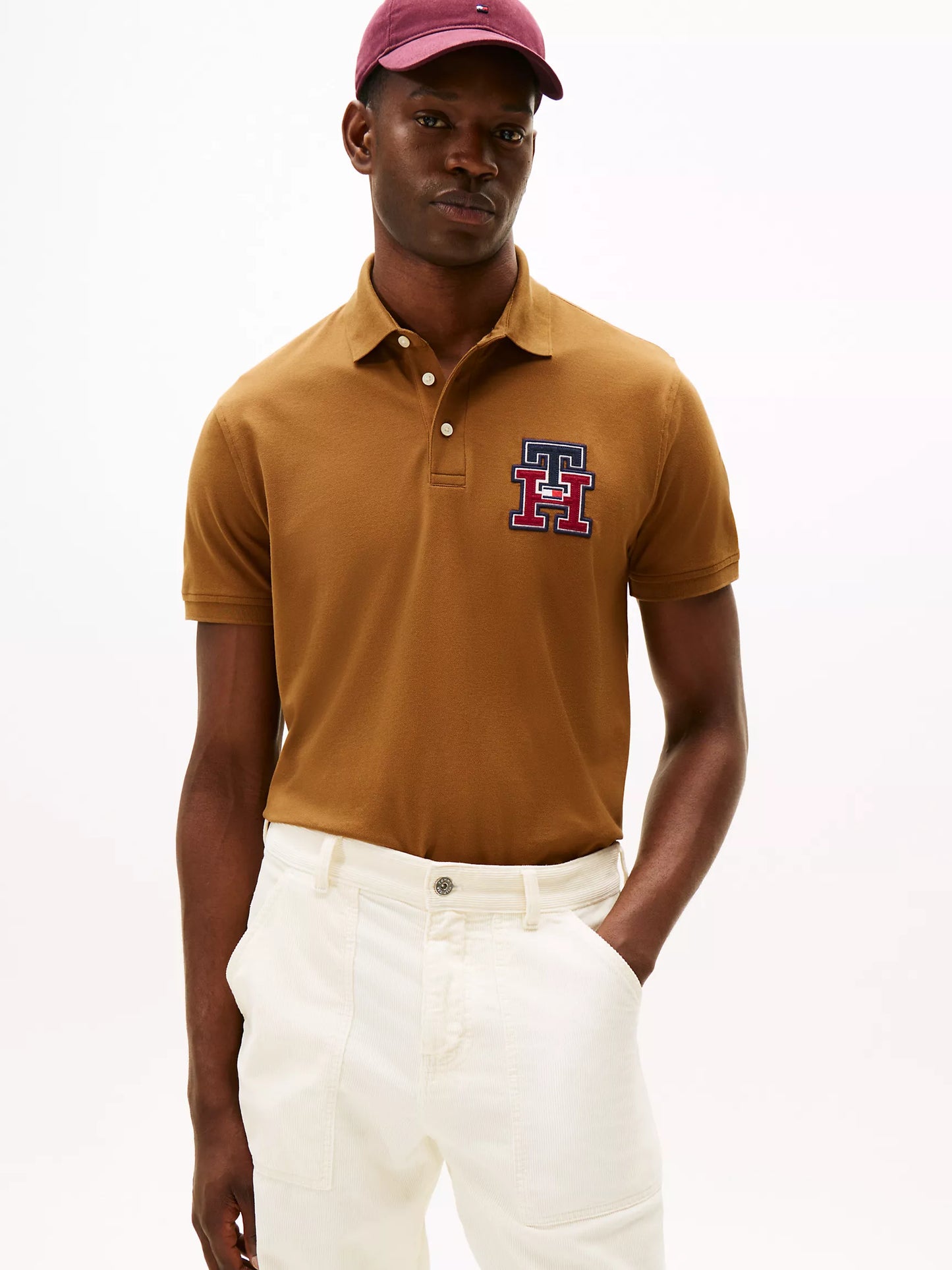 Tommy Hilfiger Regular Fit Textured Monogram Polo
