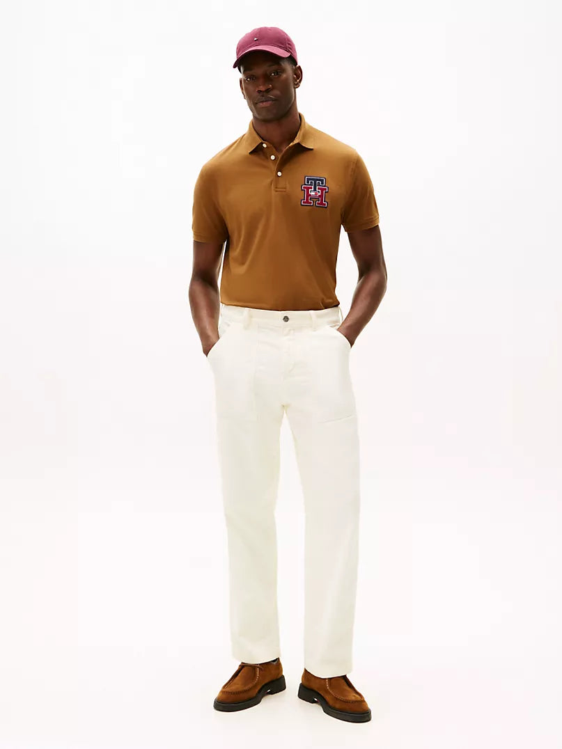 Tommy Hilfiger Regular Fit Textured Monogram Polo