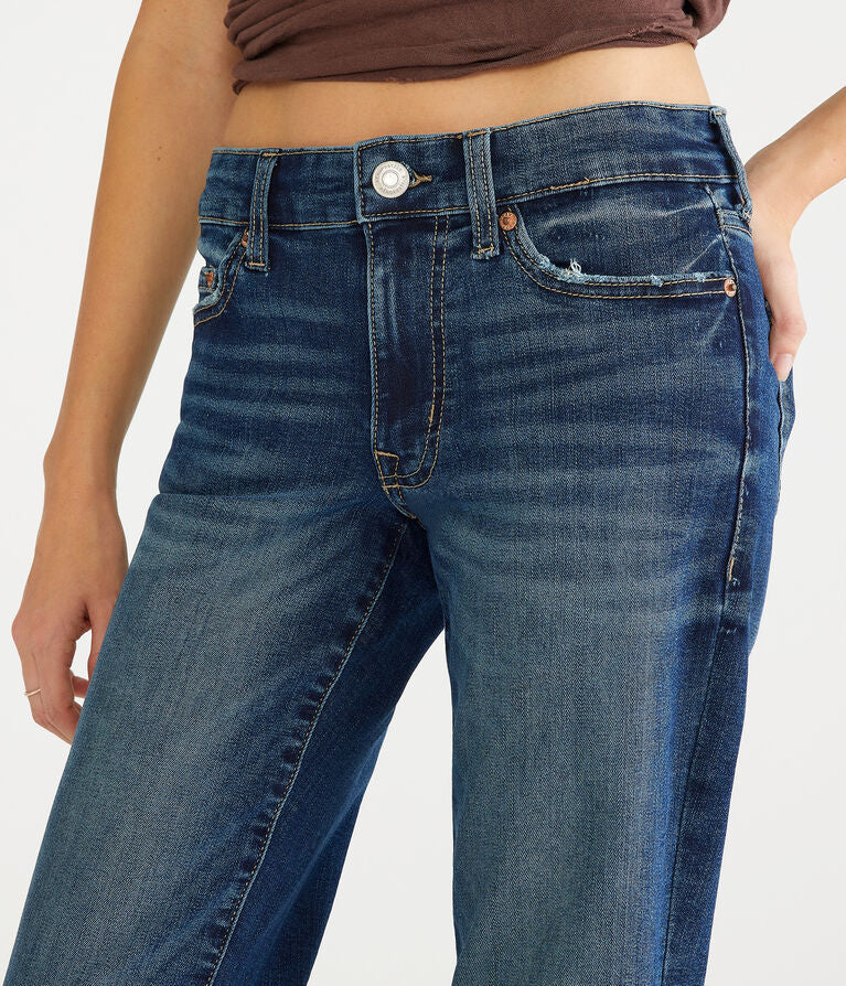 Aero Mid-Rise Straight Crop Jean Women’s