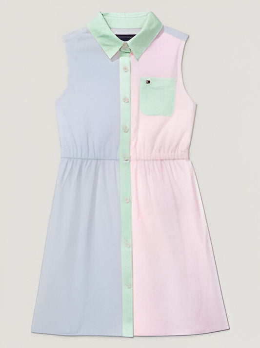 Tommy Hilfiger Kids' Sleeveless Mixed Stripe Dress