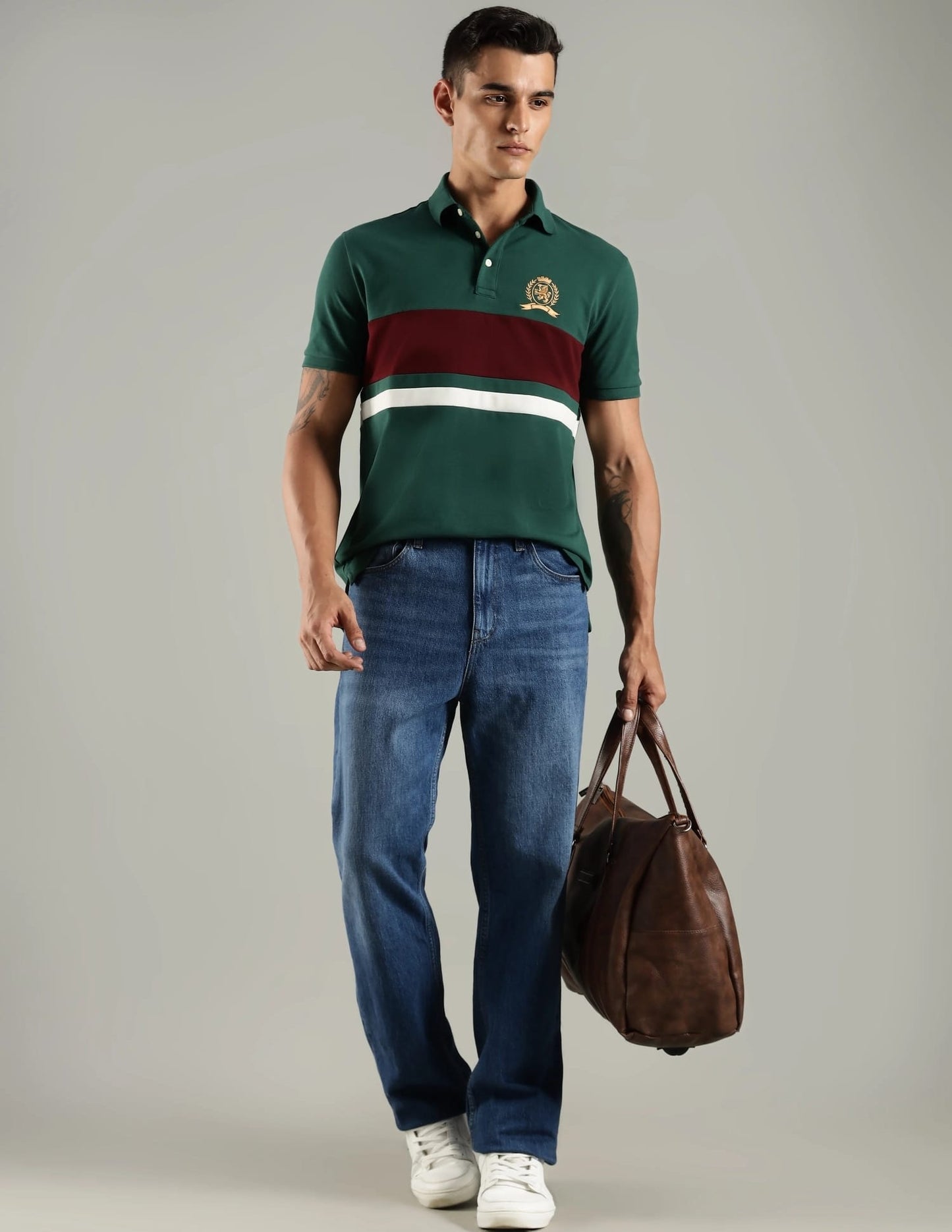 Tommy Hilfiger Striped Regular Fit cotton Polo Men’s