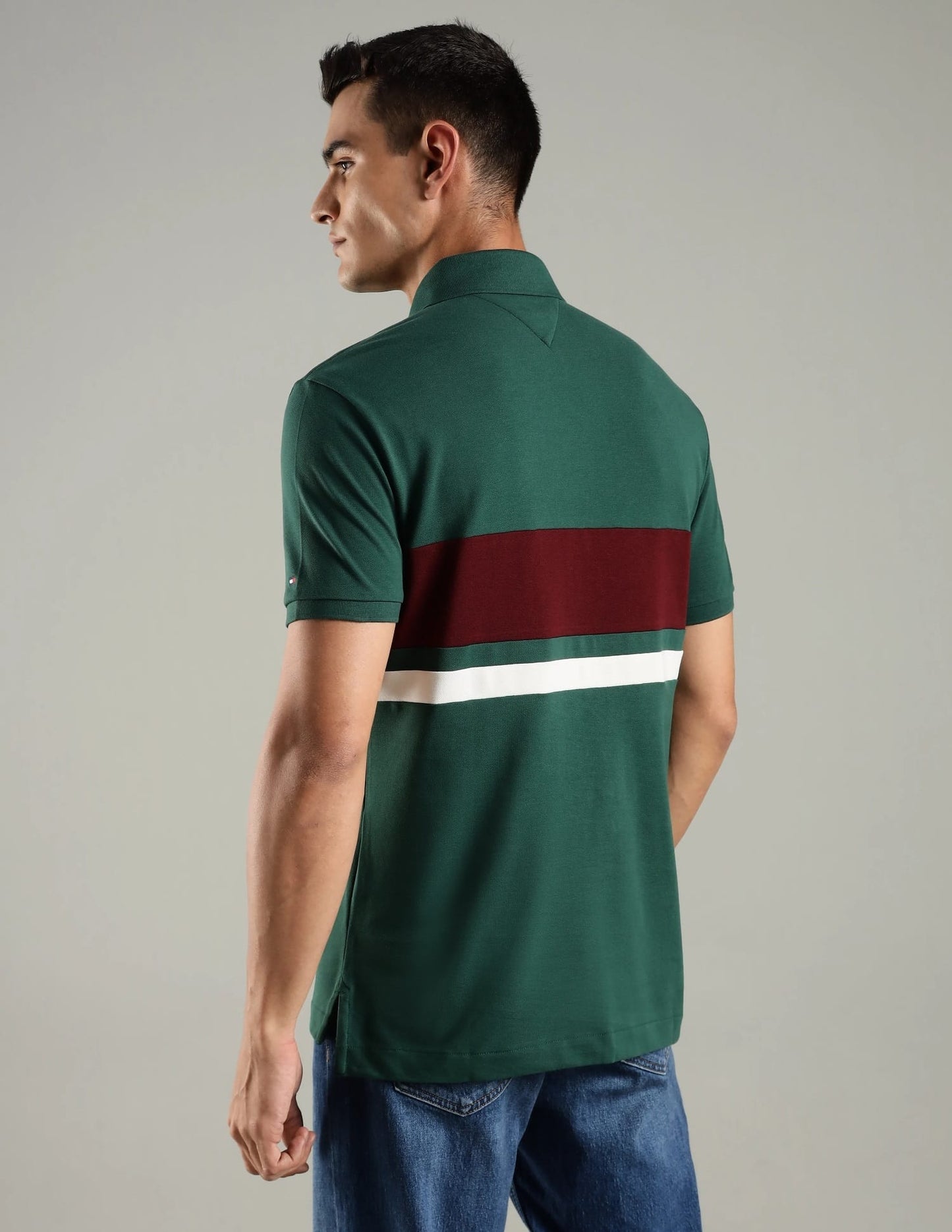 Tommy Hilfiger Striped Regular Fit cotton Polo Men’s