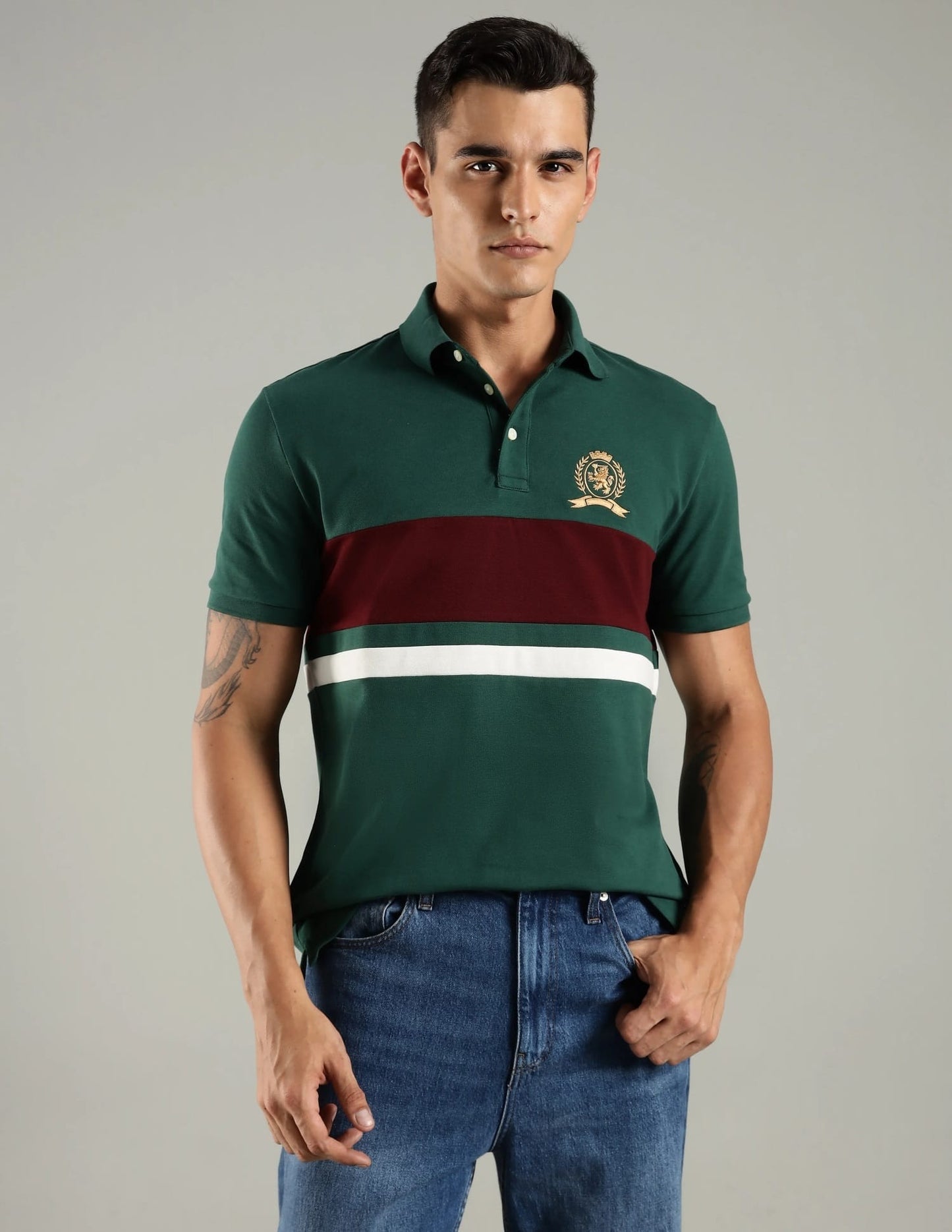 Tommy Hilfiger Striped Regular Fit cotton Polo Men’s