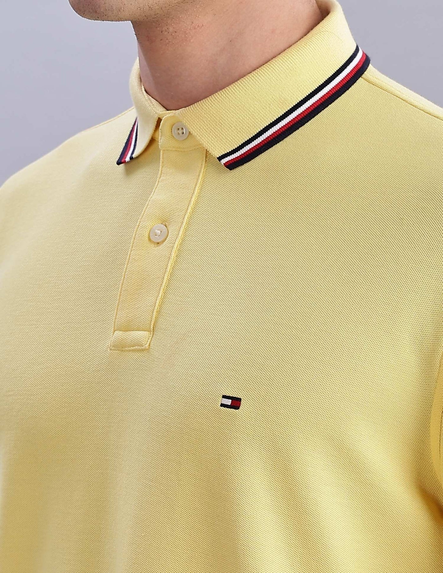 Tommy Hilfiger Solid Regular Fit Cotton Polo