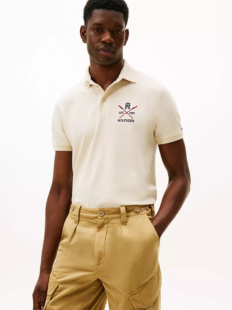 Tommy Hilfiger Regular Fit Rowing Crew Logo Polo