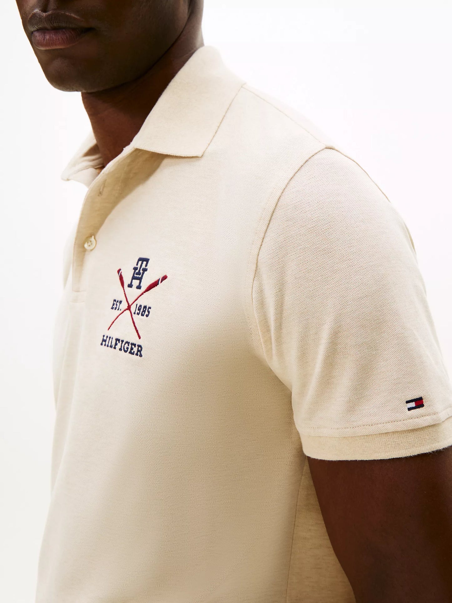 Tommy Hilfiger Regular Fit Rowing Crew Logo Polo