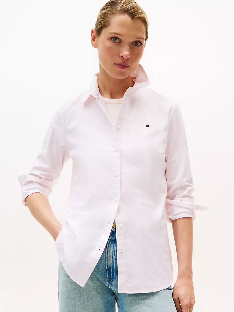Tommy Hilfiger Stripe Stretch Oxford Regular Fit