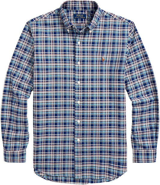 Ralph Lauren Classic Fit Plaid Oxford Shirt