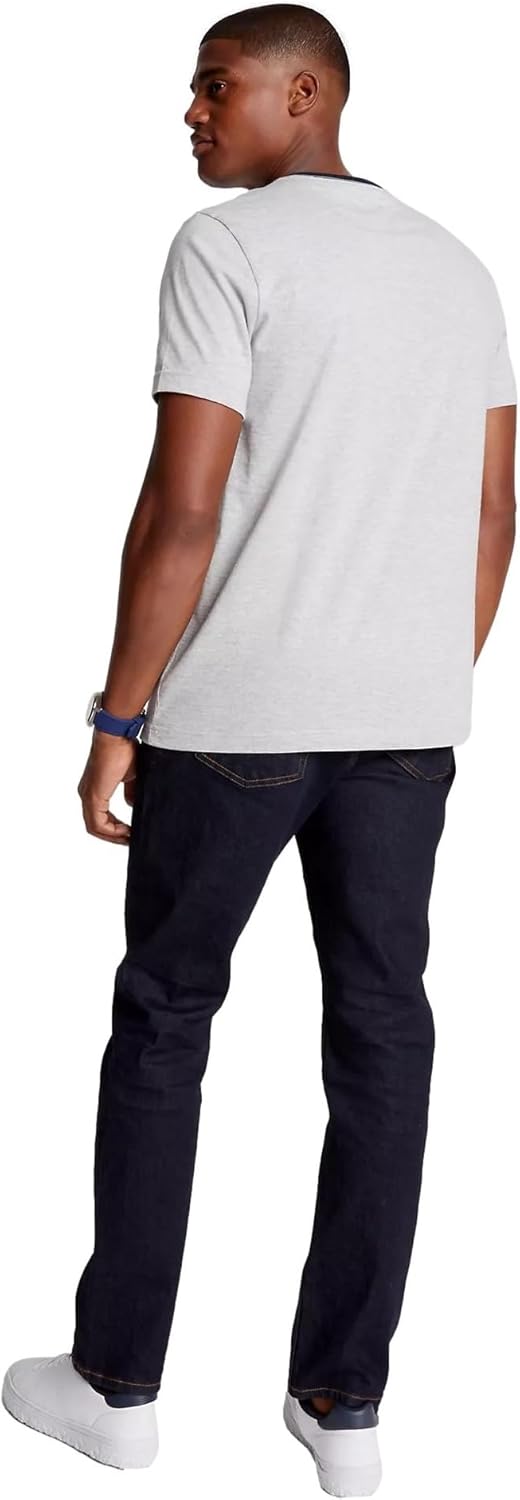 Tommy Hilfiger Men's Regular Fit Flag Embroidered Round Neck T-Shirt