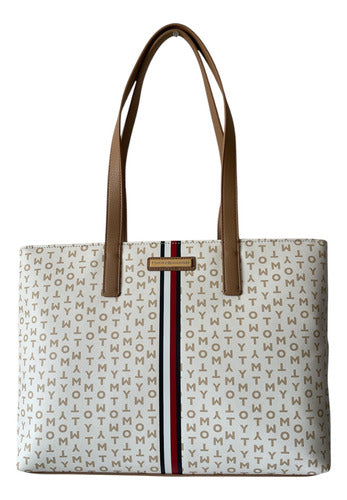 Tommy Hilfiger Tote Bag for Women Large Leather Shopper Tote