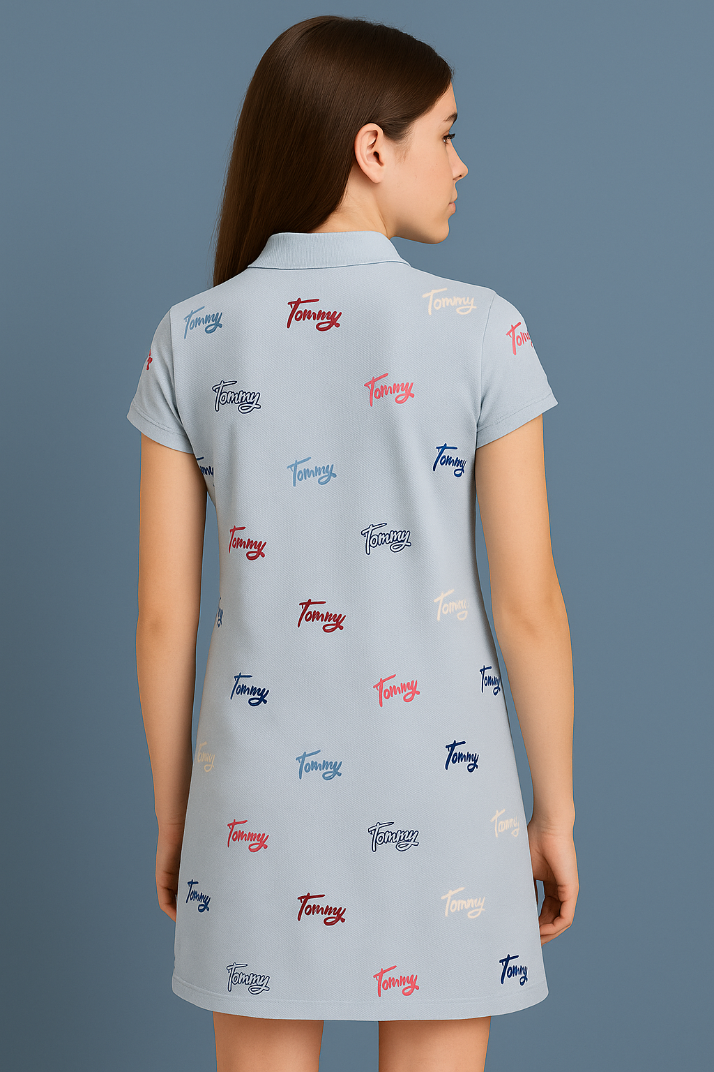 Tommy Hilfiger Kids- Vestido Polo Estampado Para Niñas