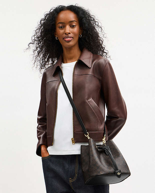 Coach Rowan Bucket Bag in Signature Canvas