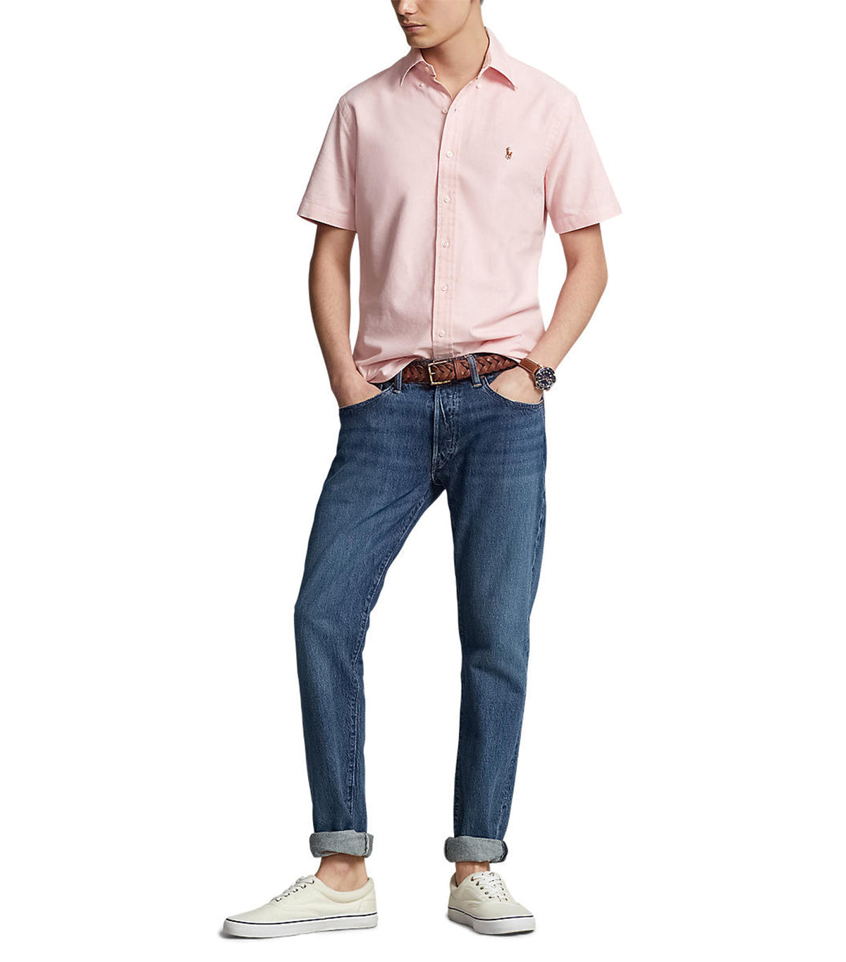 Ralph Lauren Custom Fit Oxford Shirt Light Pink