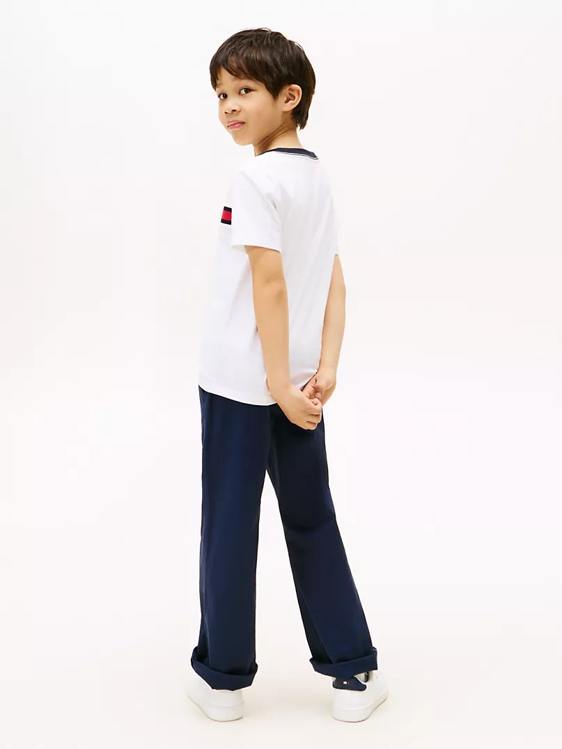 Tommy Hilfiger-Kids' Flag Stripe Logo T-Shirt