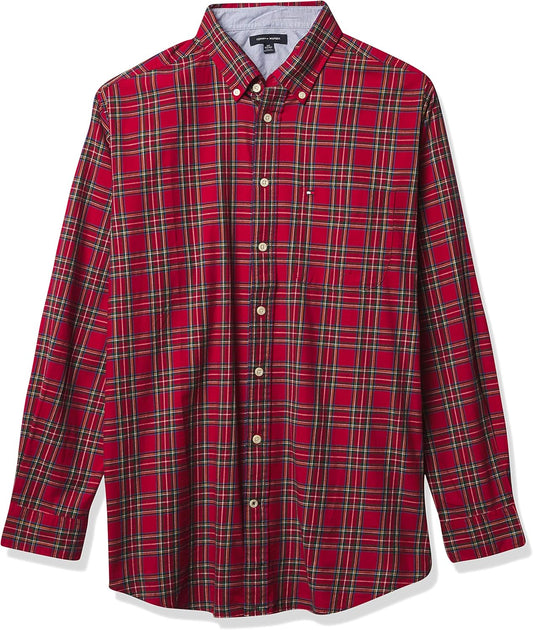 Tommy Hilfiger Mens Tommy Hillfiger Men's Big and Tall Button Down Shirt