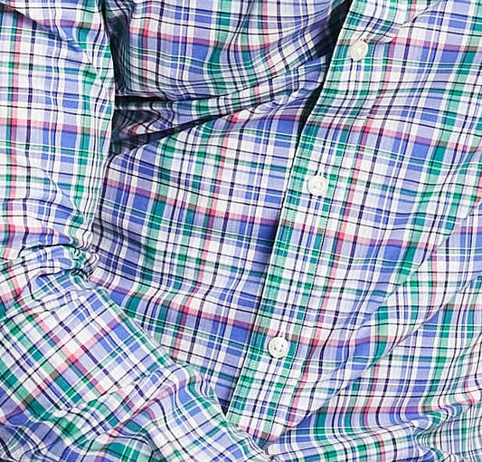 Ralph Lauren Polo Ralph Lauren icon logo check poplin shirt slim fit estate collar
