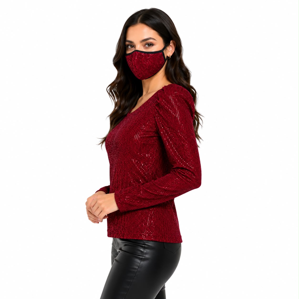 Kontroll Red sequin blouse Women’s