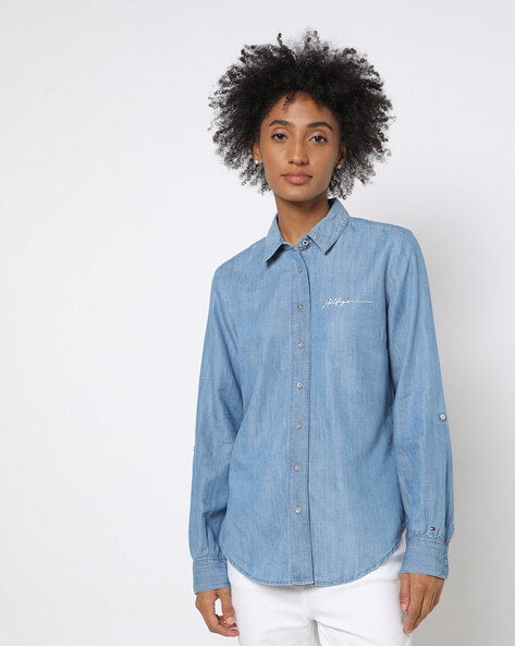 TOMMY HILFIGER Shirt with Embroidered Logo