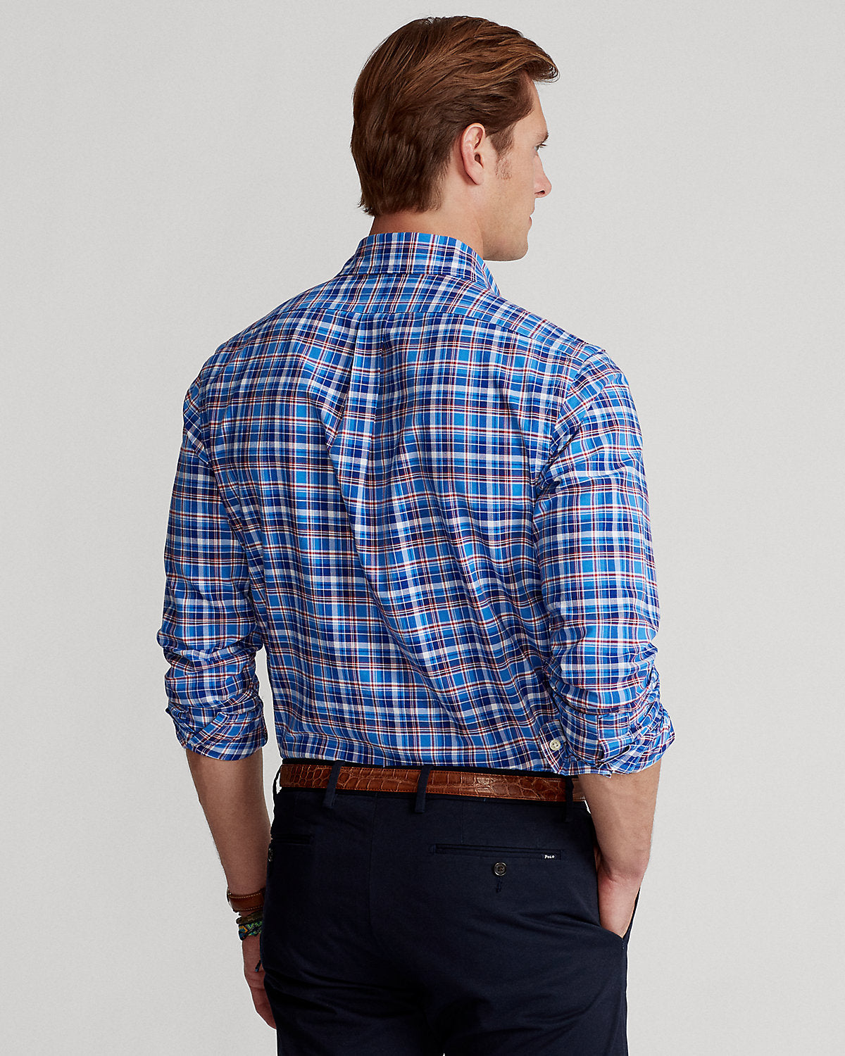 Ralph Lauren Classic Fit Plaid Oxford Shirt