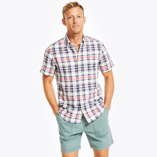 Nautica Plaid Short Sleeve Shirt