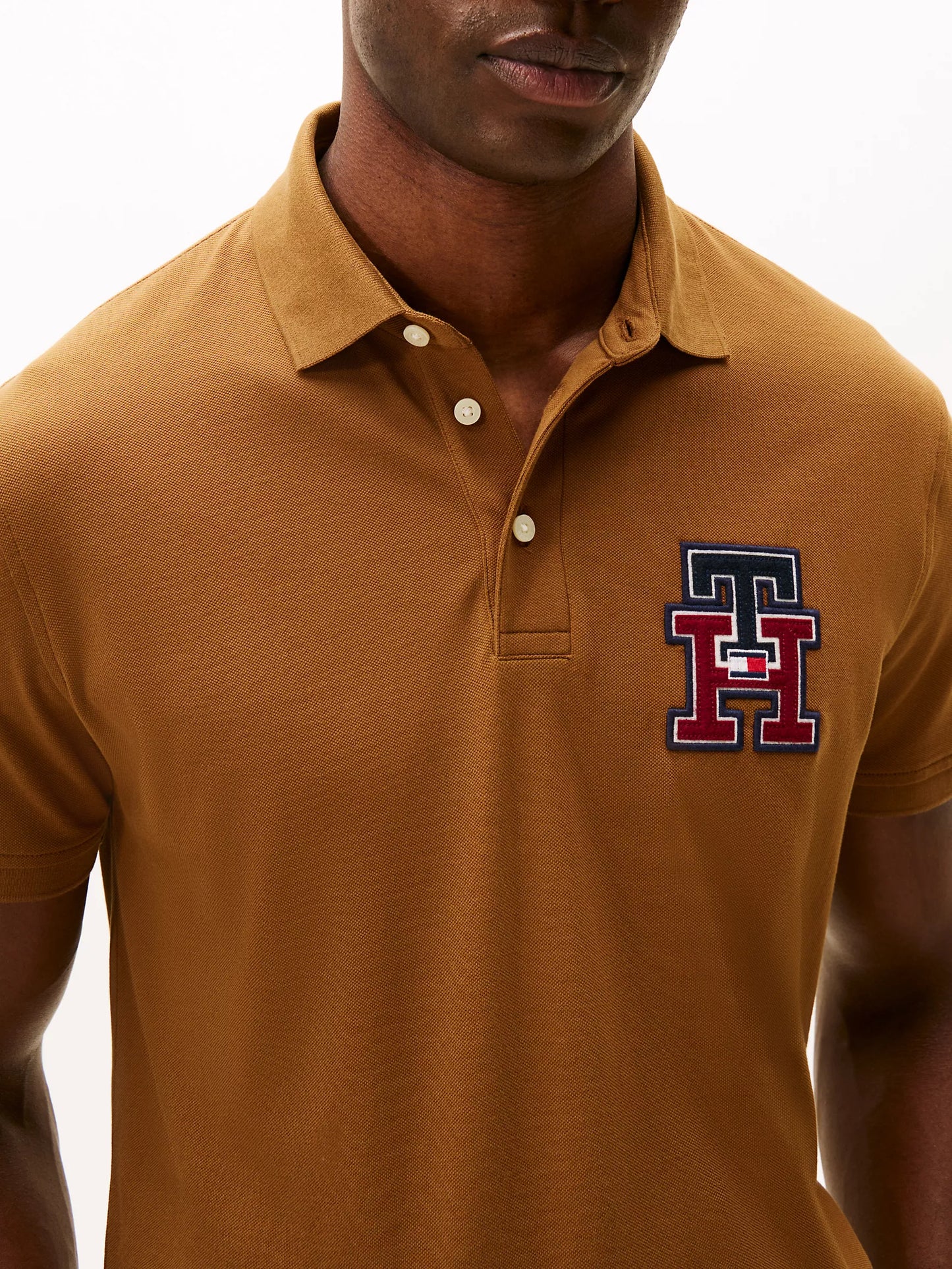 Tommy Hilfiger Regular Fit Textured Monogram Polo