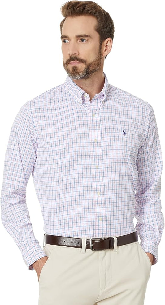 Ralph Lauren Men's Classic Fit Plaid Performance Shirt