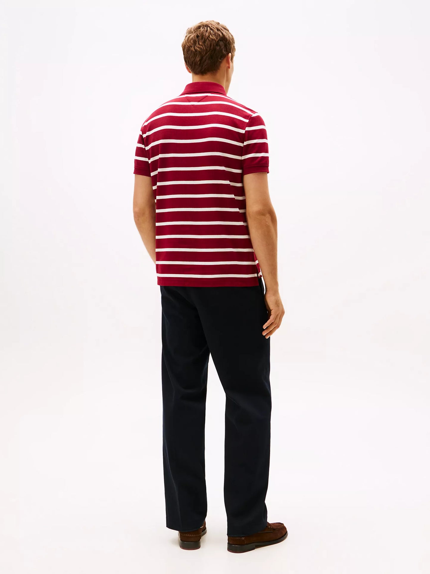 Tommy Hilfiger Regular Fit Stripe Wicking Polo