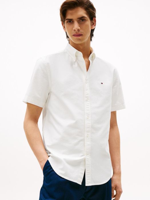 Tommy Hilfiger-CAMISA OXFORD DE MANGA CORTA Y CORTE REGULAR