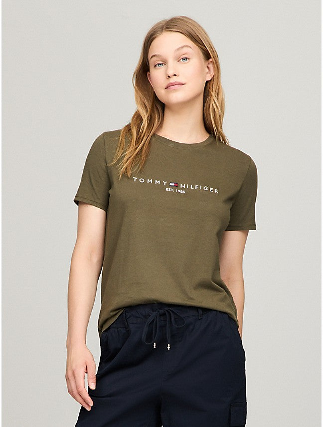 Tommy Hilfiger PLAYERA DE CUELLO REDONDO CON LOGO DE MUJER TOMMY HILFIGER