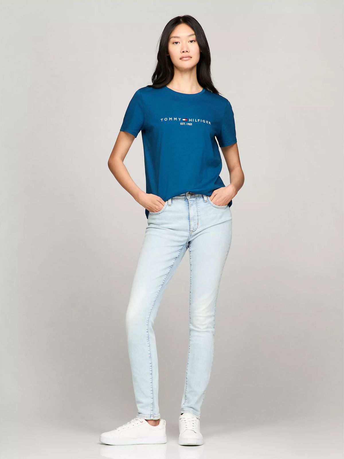 TOMMY HILFIGER CAMISETA W TH ESS HILFIGER C-NK TEE SS TH
