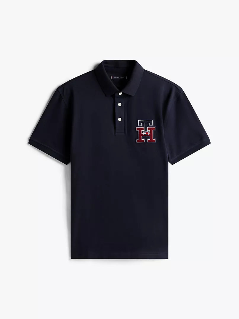 Tommy Hilfiger Regular Fit Textured Monogram Polo