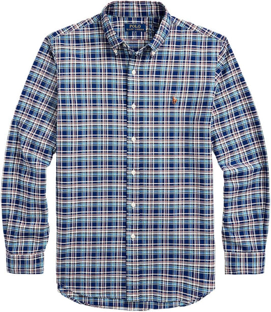 Ralph Lauren Classic Fit Plaid Oxford Shirt