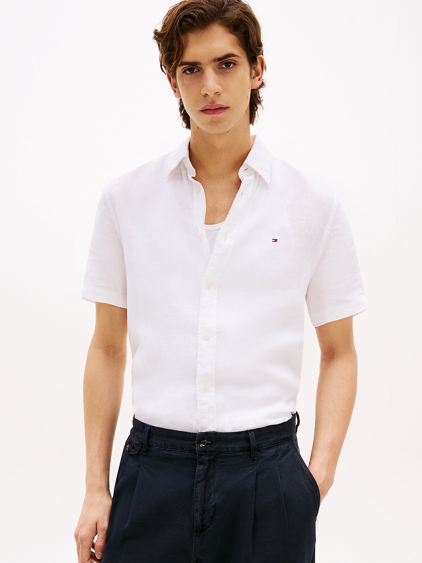 Tommy Hilfiger Washed Pure Linen Shirt