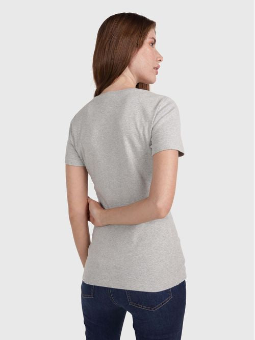 Tommy Hilfiger PLAYERA CUELLO DE PICO DE MUJER