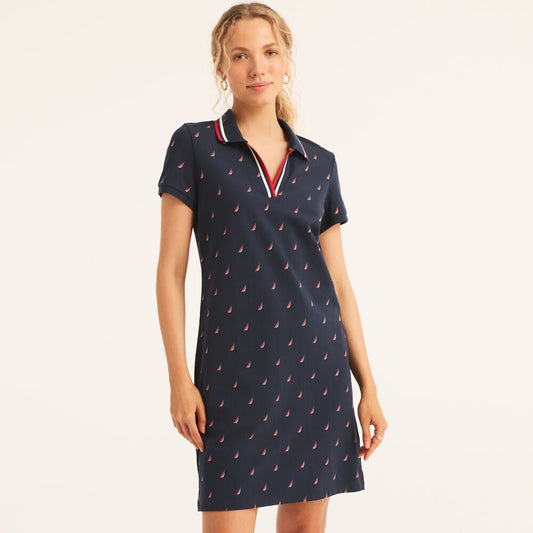 Nautica brand icon printed polo dress