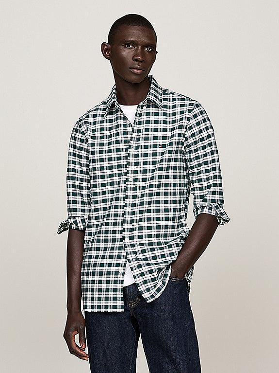 Tommy Hilfiger THFlex Regular Fit Gingham Poplin Shirt