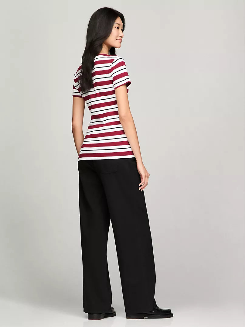 Tommy Hilfiger-Stripe V-Neck Favorite T-Shirt