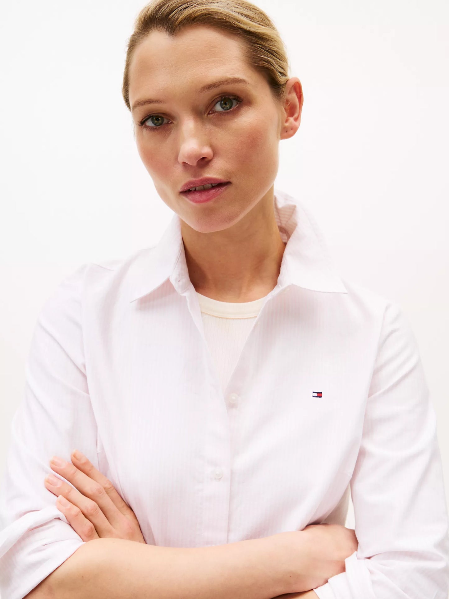 Tommy Hilfiger Stripe Stretch Oxford Regular Fit Shirt