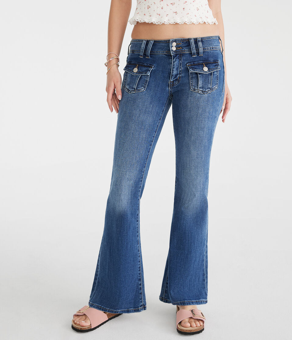 AÉROPOSTALE-Low-Rise Flare Jean