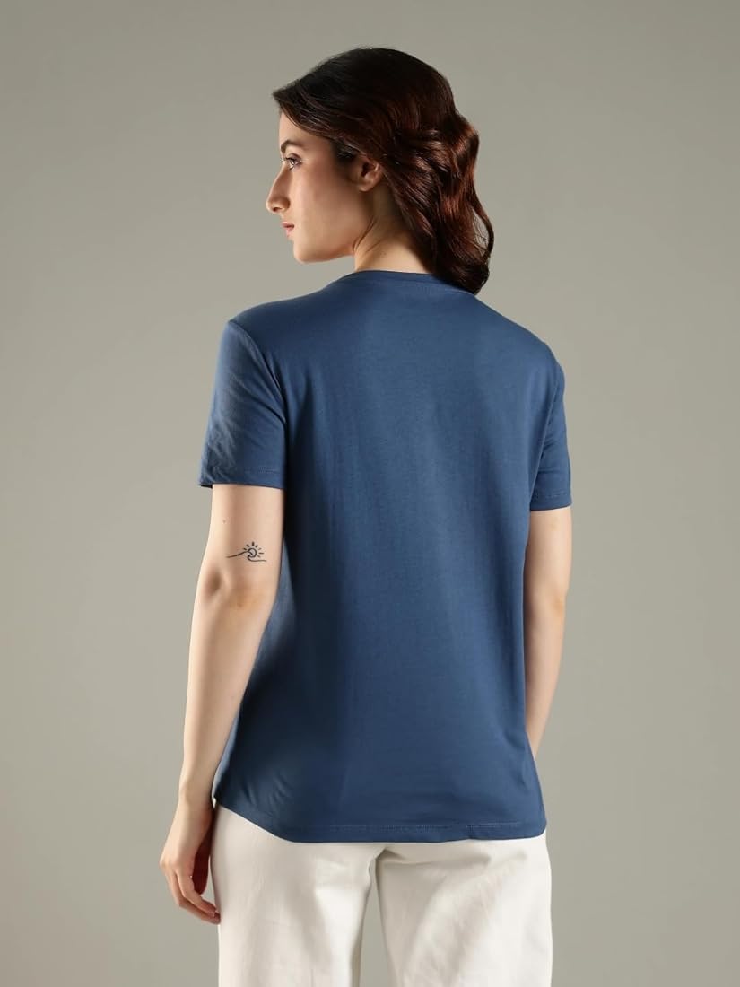 TOMMY HILFIGER-Embroidered Logo Regular Fit Cotton T-Shirt