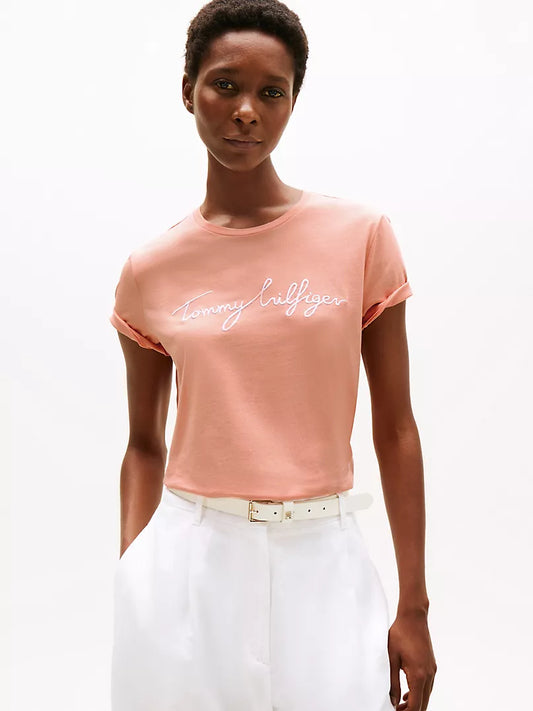 Tommy Hilfiger T-shirt brodé exclusif à col en V Women’s