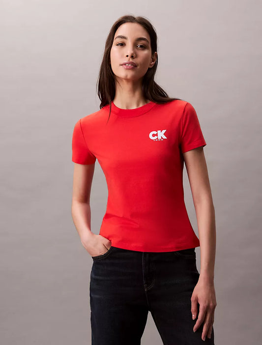 Calvin Klein Monogram Logo 1968 Graphic Slim T-Shirt Women’s