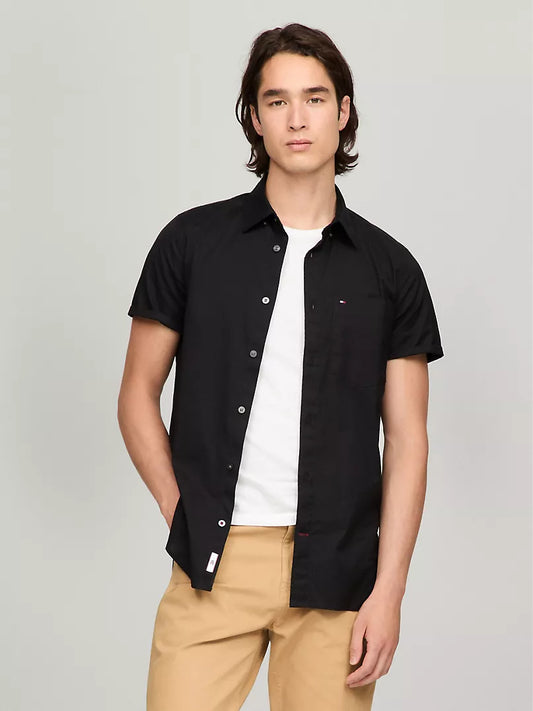 Tommy Hilfiger Short-Sleeve Slim Fit Poplin Shirt
