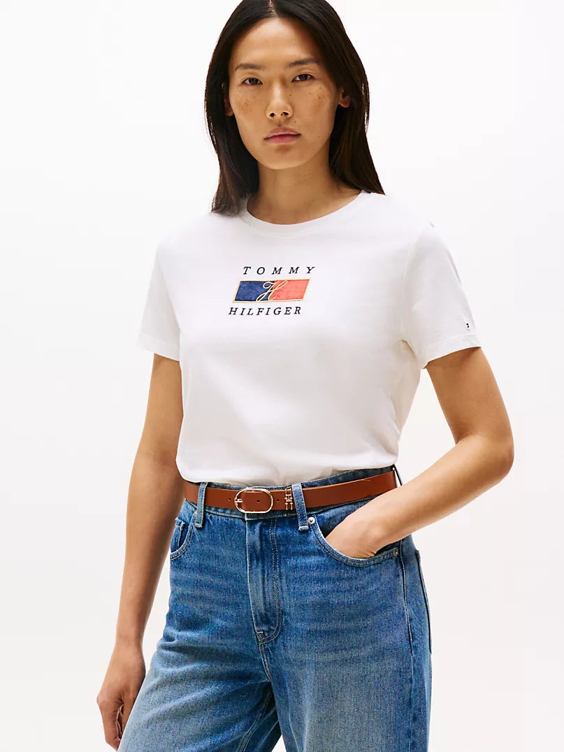 Tommy Hilfiger-Block Logo T-Shirt