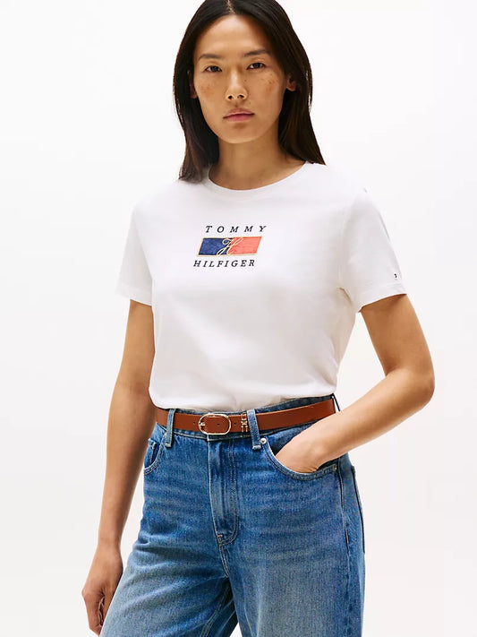 Tommy Hilfiger-Block Logo T-Shirt