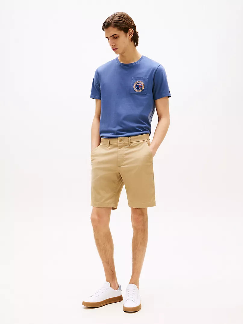 Tommy Hilfiger-Nautical Flag Logo Pocket T-Shirt